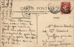 Fantasia - ninos - ilustracion - ninos que recogen tocadores - CPA