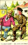Humour - Illustration - C'est la vie de chateau - militaria - CPA 