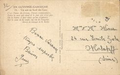 In Guyenne Gascogne - One evening at the Edges of the Lakes - CPA