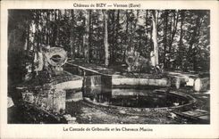 Vernon - Castle of Bizy Cascades of Gribouille and the sea horses - CPA