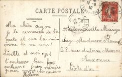 Foto verdadera Mantes en la fantasia de Seine - ninos - muchacha - bebe de alimentacion de la nina - familia de CPA Maige