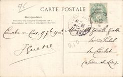 Caudebec in Caux - the Church the great nave - CPA