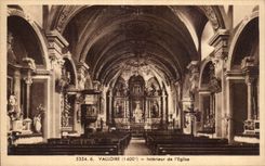Valloire - Interior of the Church - CPA