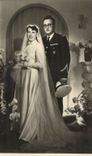 CARTE PHOTO Fantaisie - Couple - marriage - wedding - CPA 