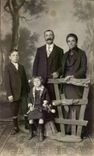 CARTE PHOTO Fantaisie - Couple - proud family - CPA 