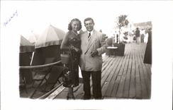CARTE PHOTO Fantaisie - Happy Couple - CPA 