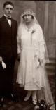 CARTE PHOTO Fantaisie - Couple - marriage - wedding - bride - groom - CPA 