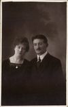 CARTE PHOTO Fantaisie - Smiling Couple - CPA 