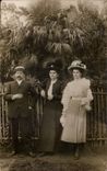 CARTE PHOTO Fantaisie - Couple - elegant clothing - fashion - hat - chapeau - CPA 
