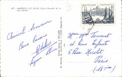 CPSM Amphion les Bains and the lake Leman