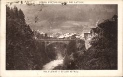 CPA Flumet Le bridge and Arly