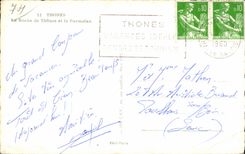 CPSM Thones the rock of Thones and Parmelan