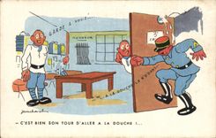 CPA Illustrateur Militaria Humor Jean Cheval Keeps has you!