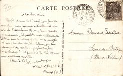 CPA Interior Valloire of the church