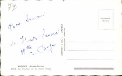 CPSM Mieussy Le bell-tower and Mont Blanc