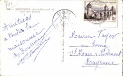 CPSM Menthon Saint Bernard and Rock of oxen