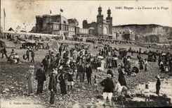 CPA Dieppe Le casino y la playa