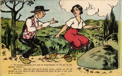 CPA Fantaisie Humour Paysans Folklore 