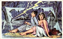 CPA Fantaisie Humour Vacances delicieuses