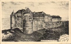 Castillo del viejo hombre de CPA Dieppe Le