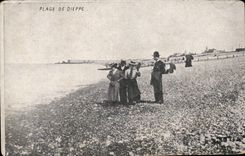 CPA Dieppe the beach