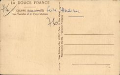 CPA Dieppe turrets and the old castle