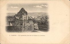 CPA Dieppe View taken of cliff of the old castle