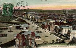 CPA Dieppe Panorama taken of the castle