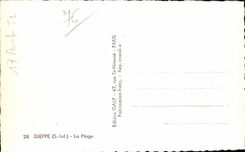 CPA Dieppe the beach