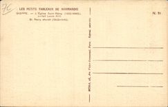 CPA Dieppe the church Saint Remy gate Louis XIII