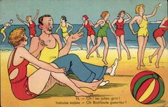 CPA Fantaisie Illustrateur Oh les jolies girls ! 