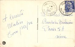 CPA Fantaisie Humour Une paire de skis toute neuve et qui avait coute un prix fou Lelly