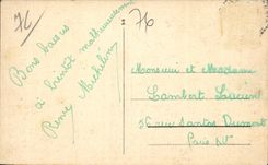 CPA tienen la iglesia de parroquia y dependencias del castillo