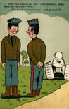 CPA Fantaisie Humour Militaria Tank