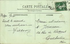 CPA Dieppe the pier by heavy weather