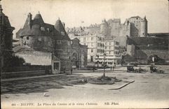 CPA Dieppe the place of the casino and the old castle