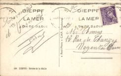 CPA Dieppe Entrance of the Trunk