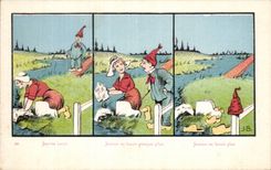 CPA Fantaisie Jeanne Folklore washed Folklore