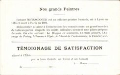 CPA Fantaisie Meissonnier Le fumeur Tabac Tobacco