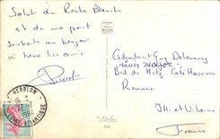 CPA Fantaisie Humour Ma compagnie te deplairait elle ? Militaire Militaria Gendarme