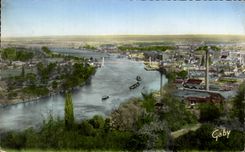 Elbeuf - View of the Seine - CPA