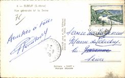 Elbeuf - vista del Seine - CPA