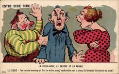 Humour - Illustration - Entre Deux Feux - CPA 