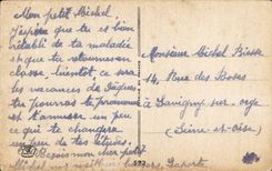 Fantaisie - Enfant - Humour - Illustration - J'Attendrai - CPA 