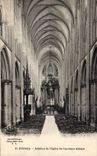 Fecamp - interior de la iglesia de la abadia vieja - CPA