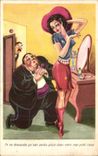 Humour - Illustration - pinup - pin up - CPA 