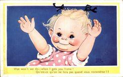 Fantasia - nino - humor - ilustracion - que no nosotros C cuando le conseguimos casero - CPA