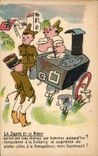 Humour - Illustration - La Soupe et le Boeuf - militaria - CPA 
