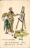 Humour - Illustration - Beaux Arts - Artiste - CPA 