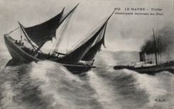 Le Havre - velero inhabilita la navegacion en el puerto - CPA